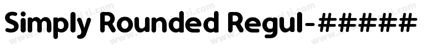 Simply Rounded Regul字体转换
